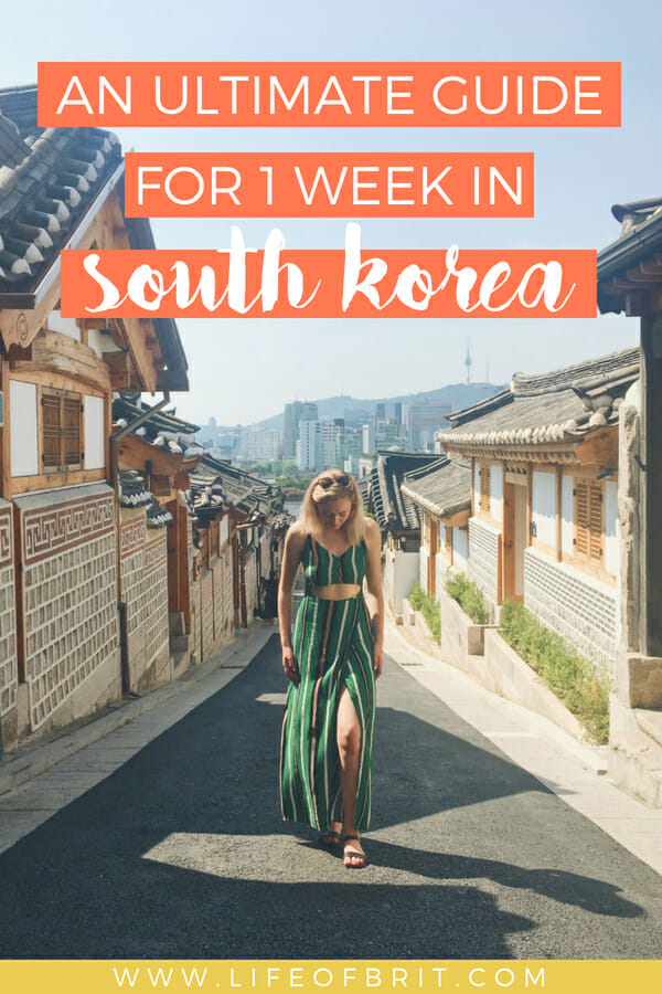 korea trip one week